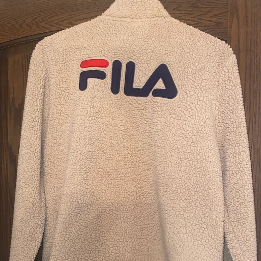 FILA zip up Teddy bear jacket